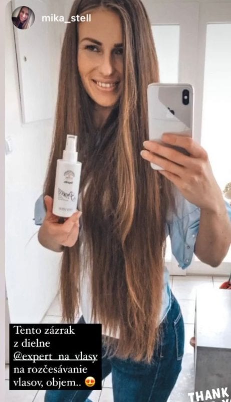 Hair Prosecco Spray the garden volume shine lesk objem vlasov rozcesavanie